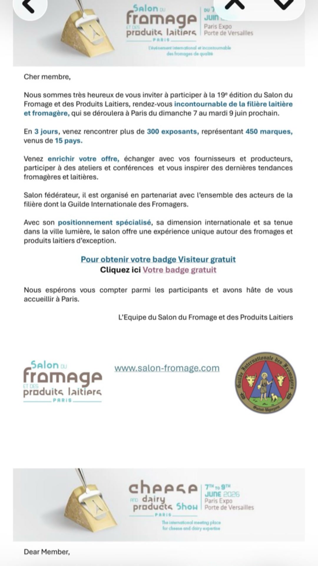 Guilde Internationale des Fromagers